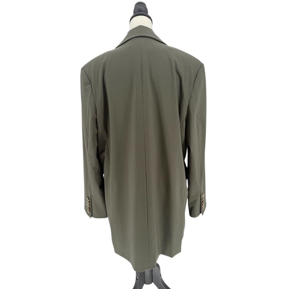 Veronica Beard Dickey Hutchinson Blazer Jacket Loden Green Size XL Wool Coat - Picture 9 of 12